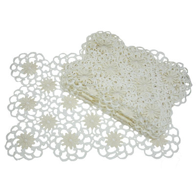Sherly Polyester Embroidered Rectangle Placemat