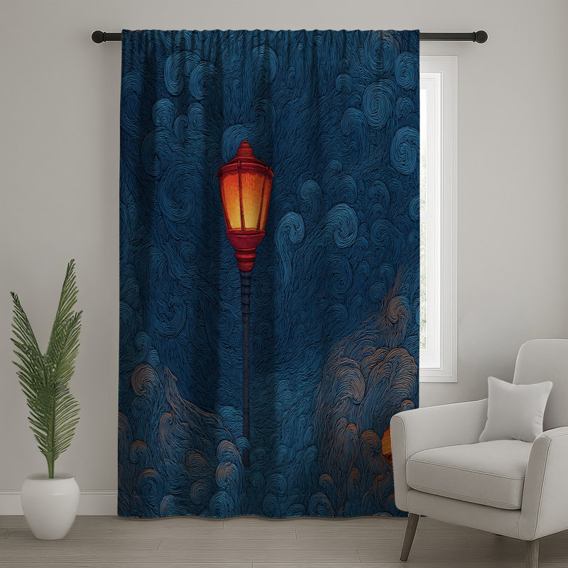 Rideaux de fenêtre Streetlight, 50" x 92" - 1 Panel, Transparent