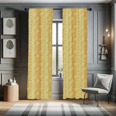Mandala Semi-Sheer Rod Pocket Curtain Panels
