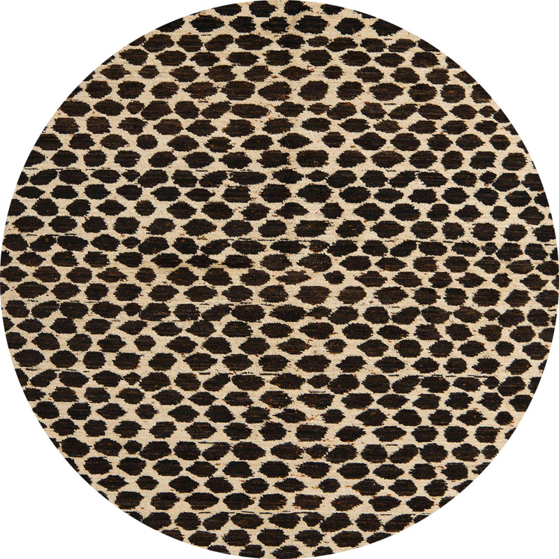 Tapis abstrait moderne 5189, Rond 8 pi