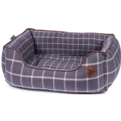 Window Pane Check Bolster Cushion