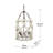 4 - Light Cream Lantern Pendant