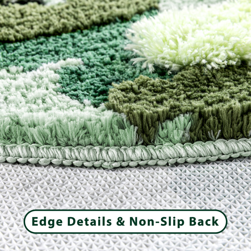 Tapis de salle de bain Aesthetic, Vert abstrait