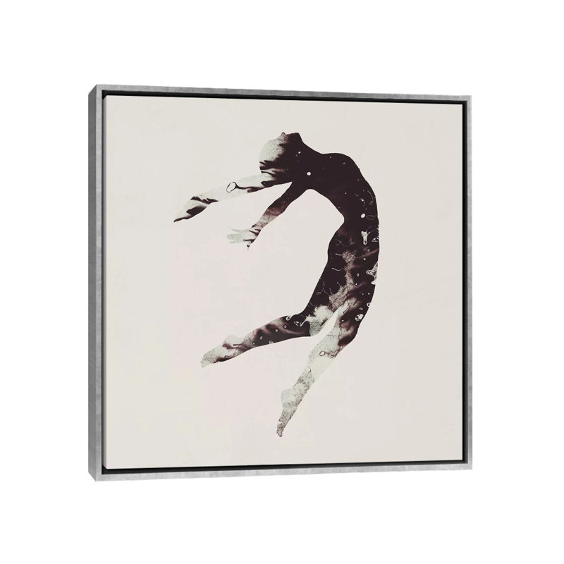 «Float Away I» par Daniel Taylor - reproduction d'art, Toile avec cadre argenté, H 18 po x l 18 po x 1,5 po