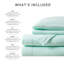 Ensemble de draps en polyester ultra doux - Literie douillette pour toutes les saisons