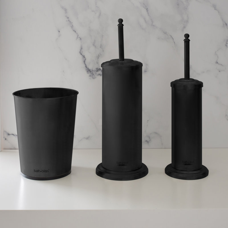 Hayleah Bathroom Accessory Set, Matte Black 