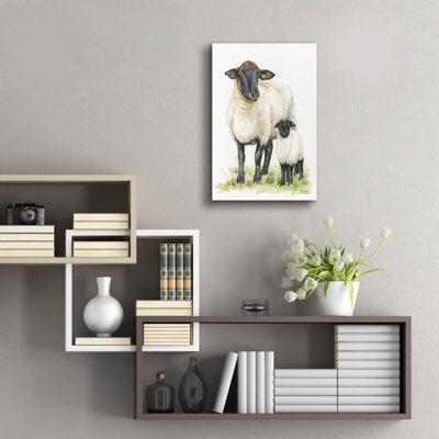 'Sheep' by Leslie Trimbach Acrylic Glass Wall Art