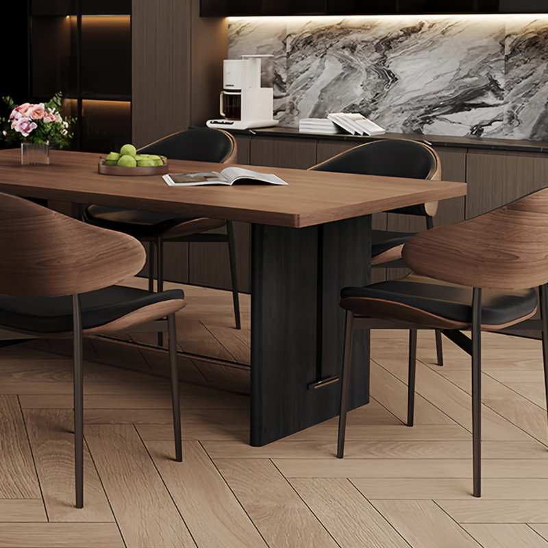 Retro high-end dining table and chairs