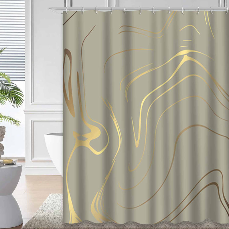 Rideau de douche En Marble, L 72 po x l 72 po