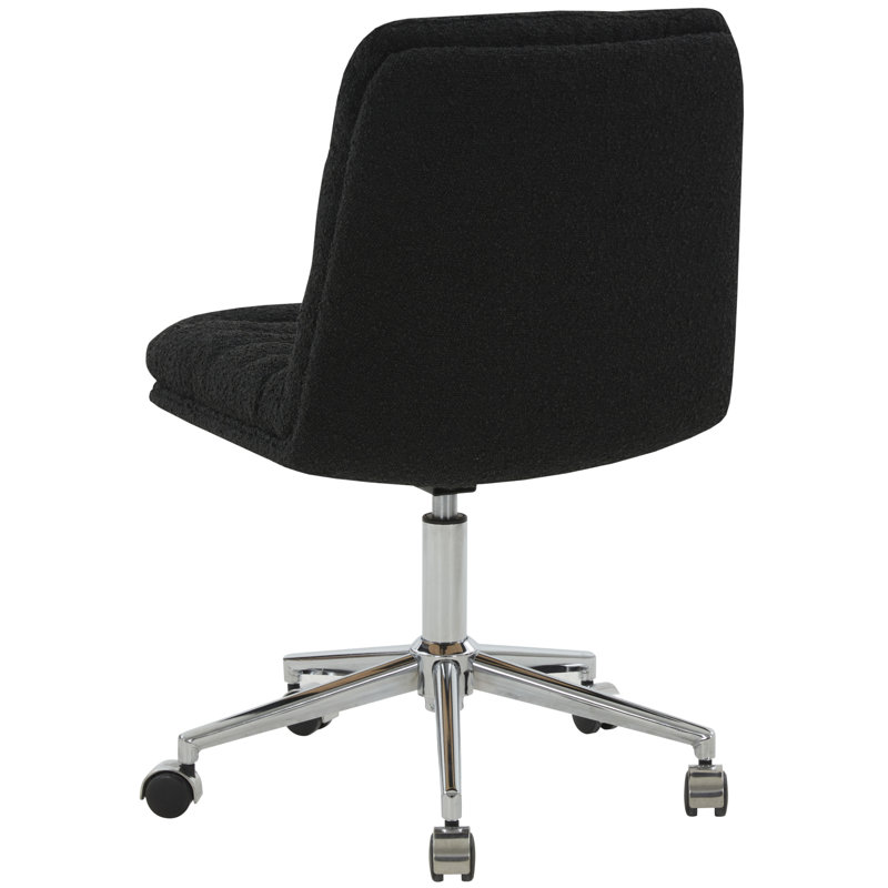 Ashia Boucle Task Chair, Black Boucle