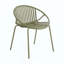 Ensemble de salle à manger d'extérieur moderne 7 pièces avec chaise empilable-1382095167