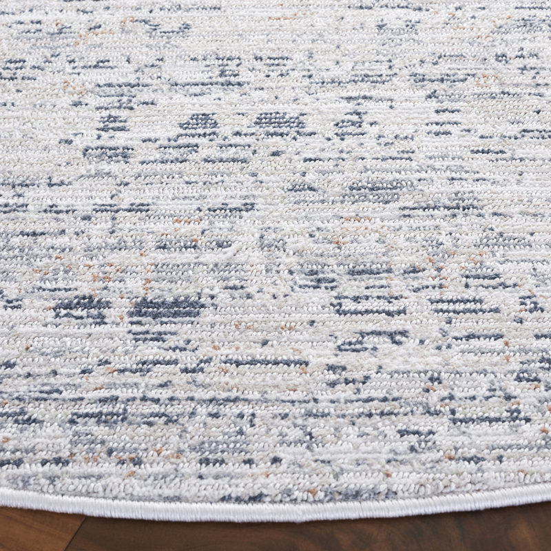 Tapis abstrait Demitz 100 Performance, Rond 6 pi 7 po
