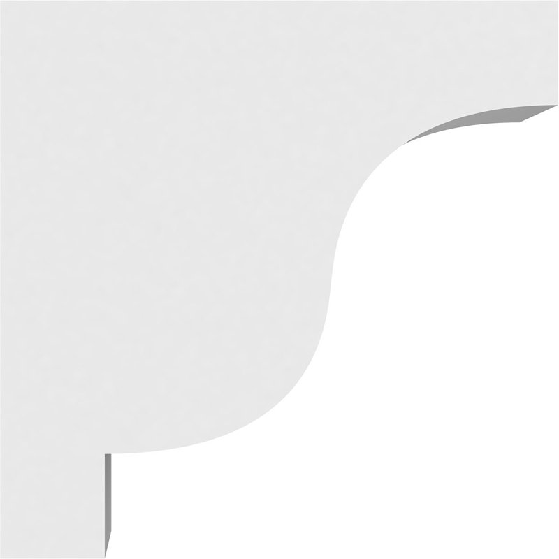 Corbeau standard en PVC de qualité architecturale Newport, H 6 po x l 3 po x P 6 po