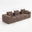 Canapé modulaire surdimensionné à assise profonde, canapé modulaire entièrement en mousse 3 pièces en tissu texturé doux, assemblage sans outil, profil bas convenant aux appartements, 111 po x 37 po x 23,6 po-1418361202