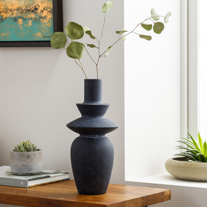 Fitzpatrick Ceramic Table Vase, Black