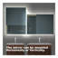 Miroir de salle de bain pour salle de bain avec lumière intense, intensité variable, contrôle de l'interrupteur mural, antibuée, IRC 90 réglable 3000K-4500K-6000K, IP54 imperméable à l'eau, vertical et horizontal-1379630558