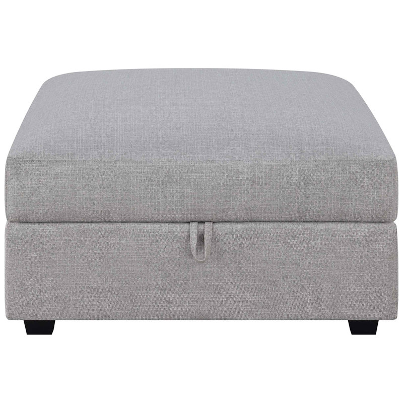 Square Upholstered Storage Ottoman