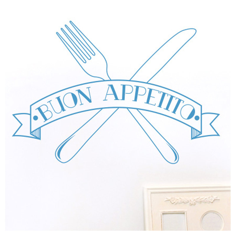 Wall Decal, Blue, Medium
