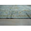 Tapis gris contemporain à motif géométrique en laine noué à la main gris à motif de rosettes-366948268