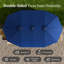 Parasol de patio extérieur à double face avec manivelle: protection UV supérieure, manivelle et ventilation faciles-836074085