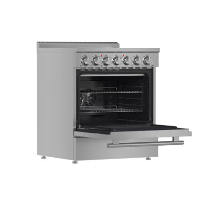 Cuisinière électrique autoportante 30 po Forno Paolo, cuisinière de 7 800 watts, four à convection véritable 4,38 pieds cubes
