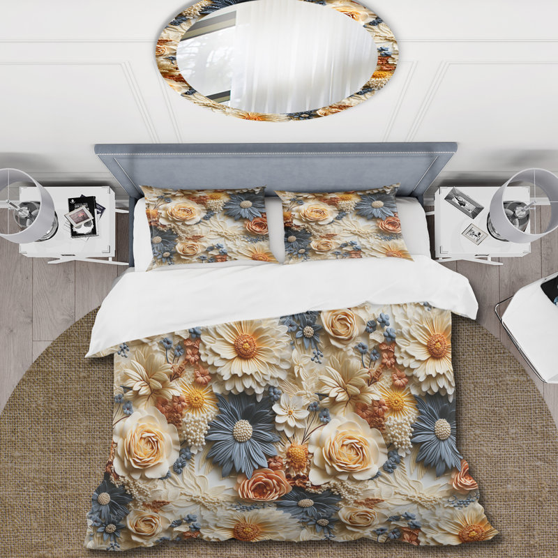 Ensemble de housse de couette Rustic Lace, Housse de couette pour très grand lit et 2 très