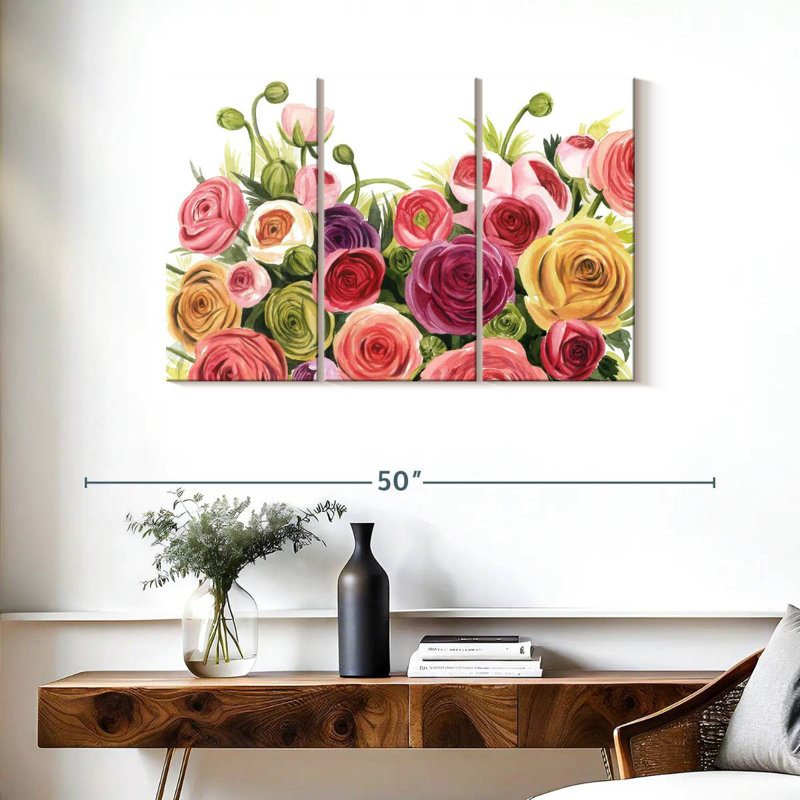 Panorama Harnek Ranunculus, H 24 po x l 38 po