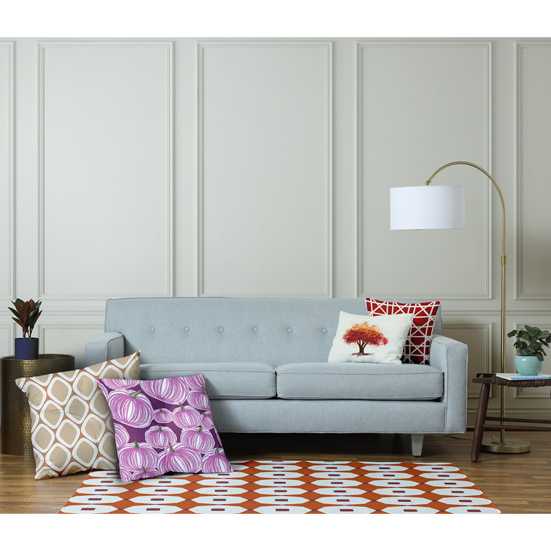 Coussin 333_Pumpkins-A-Pleasant, 26 po x 26 po, Mauve