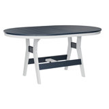 Berlin Gardens Harbor Regular With White Base 64″ Oblong Table