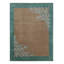 Rug & Kilim’S Chinese Art Deco Rug In Brown And Teal, With Floral Patterns-771628653