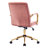 Jaycie Velvet Padded Arm Contemporary Swivel Office Task Chair-337990318