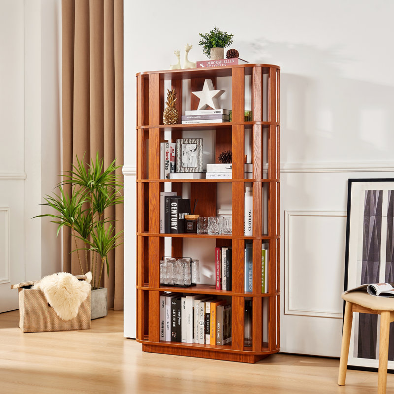 Bibliothèque ouverte en bois, Dark Oak
