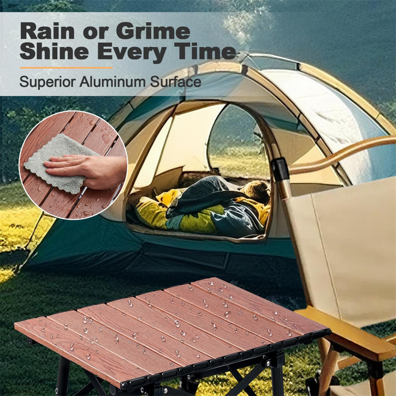 Rectangular Metal Outdoor Camping Table , 30cm cm W 41cm cm D