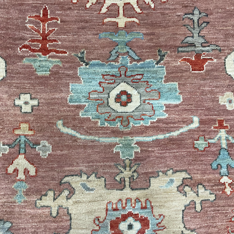 Hand Knotted Wool Geometric Rug