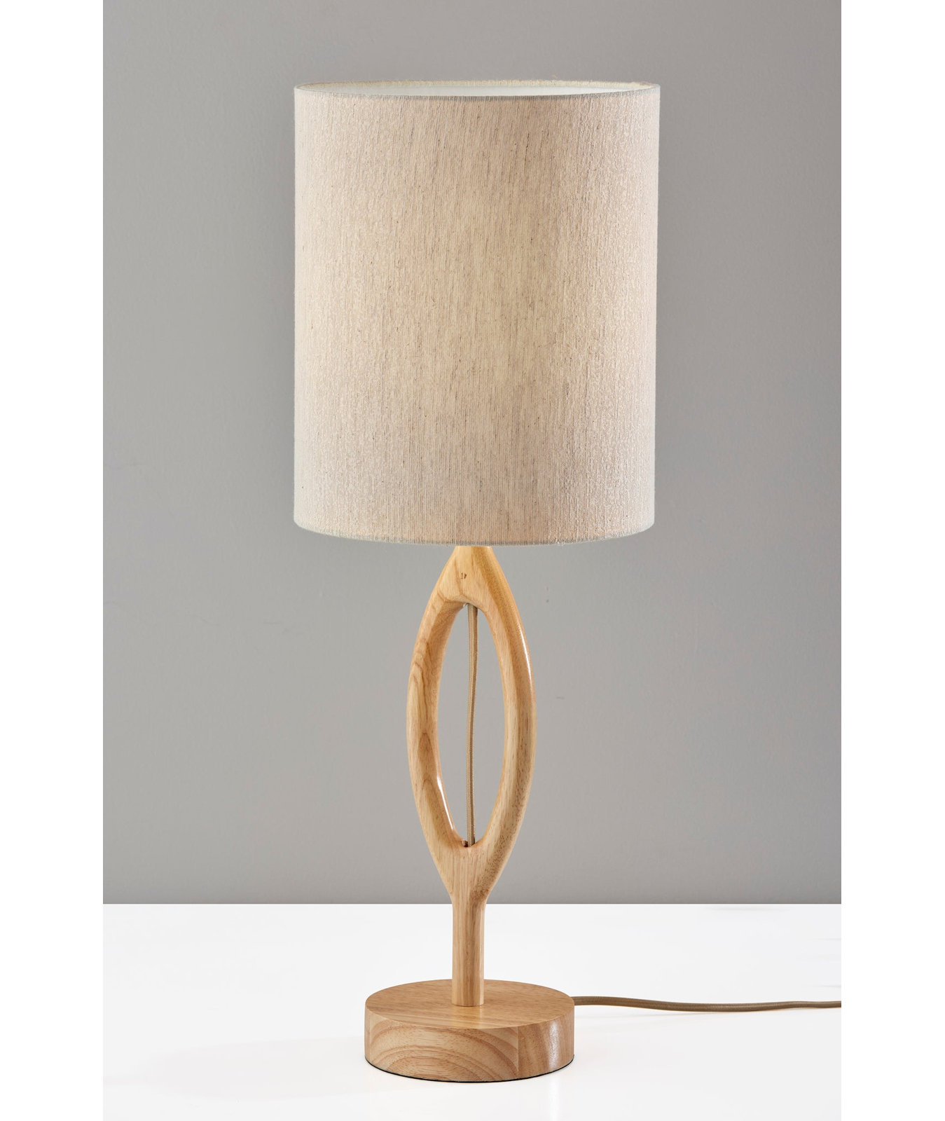 Osie Solid Wood Table Lamp, Natural, Beige