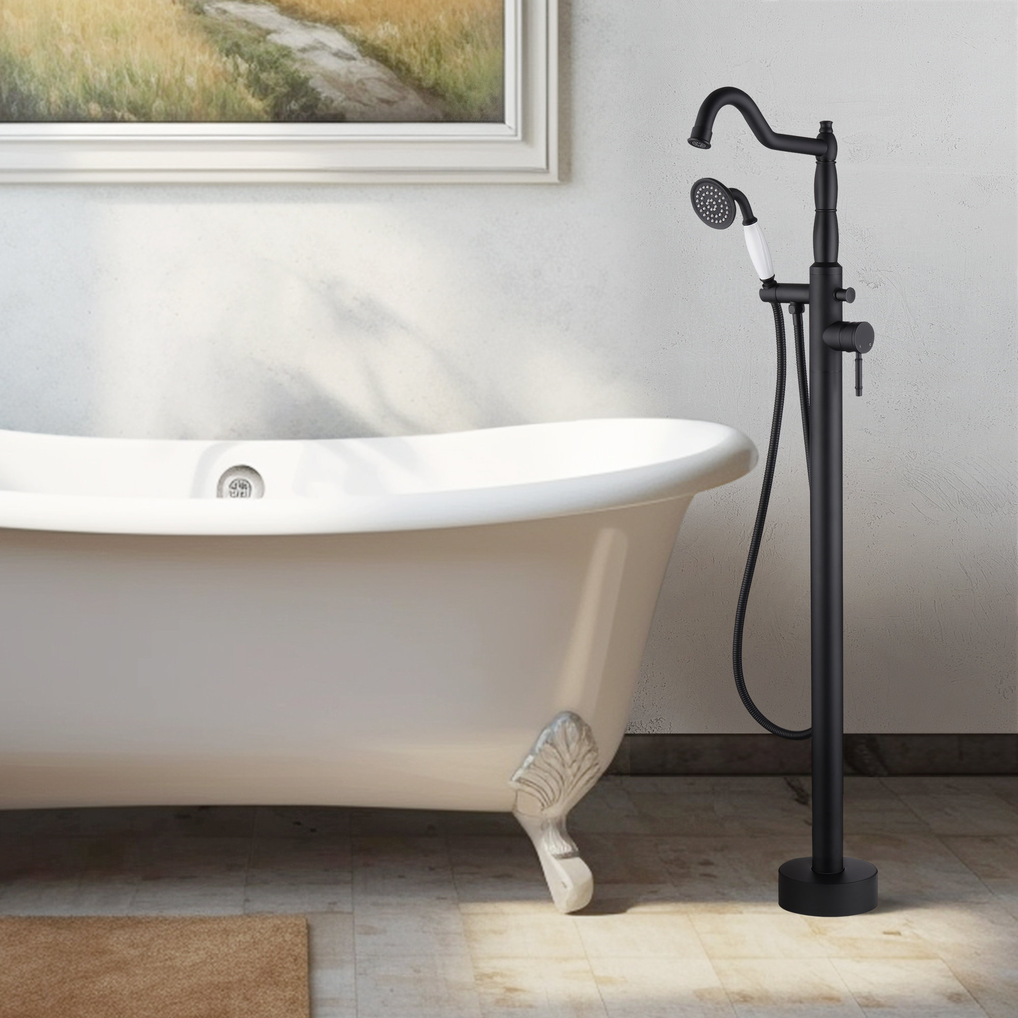 Freestanding tub selling faucet