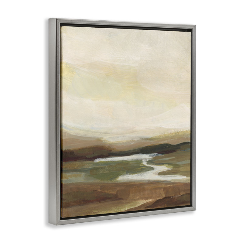"Chestnut Springs River", art mural encadré par Haley Knighten, Cadre flottant gris lustré, H 21 po x l 17 po
