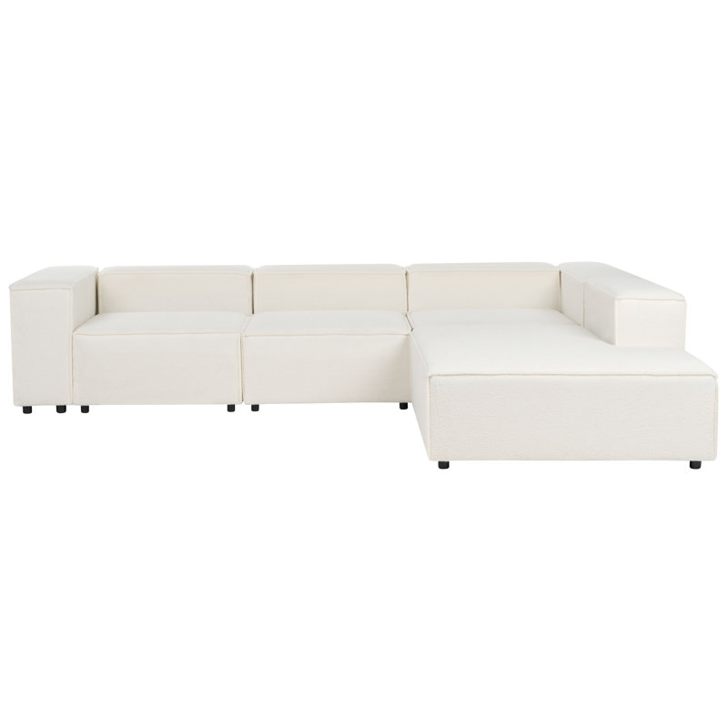 APRICA 3 Seater Boucle Sofa & Chaise, Right Hand Facing, 68" H x 326" W x 67" D