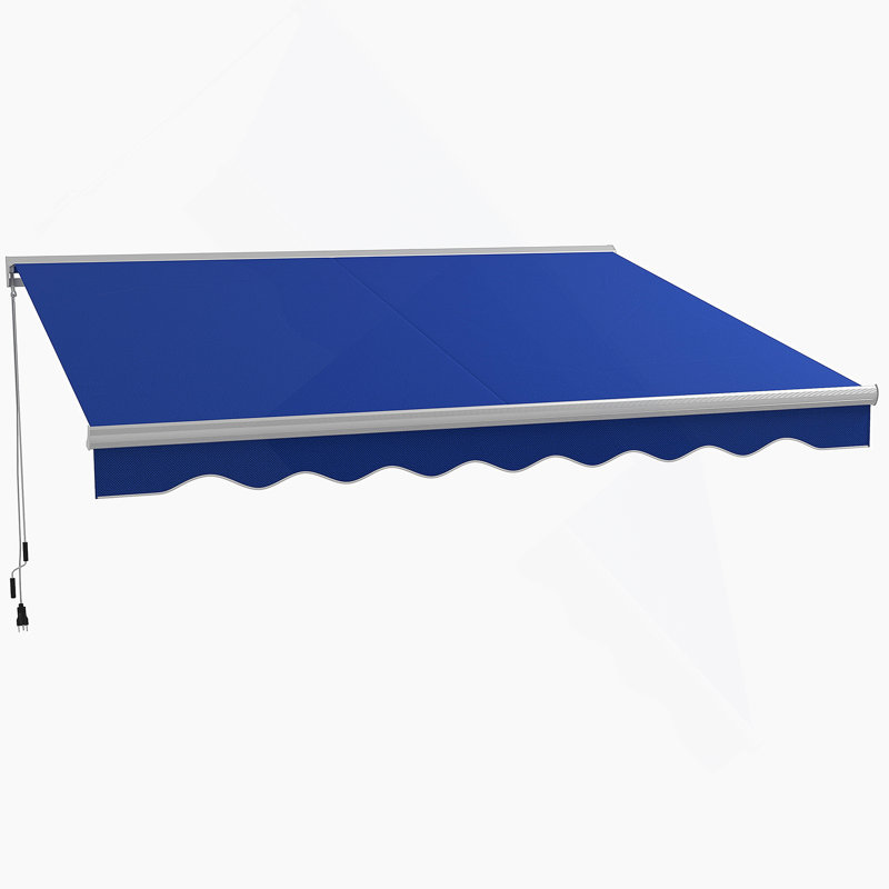 Auvent rétractable électrique polyvalent pour les espaces extérieurs, améliorant le confort et le style