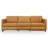Christopher Tan Leather Electric Inclining Sofa - Right Facing