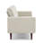 Heros 84.3" W Linen Blend Square Arm 3-Seater Sofa -531502347