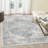 Extra 10x13 Living Room Area Rug Distressed Washable Rug Vintage Floor Carpet Non Slip Backing Foldable Accent Rug for Home Office Grey-Green-37389258-37389260