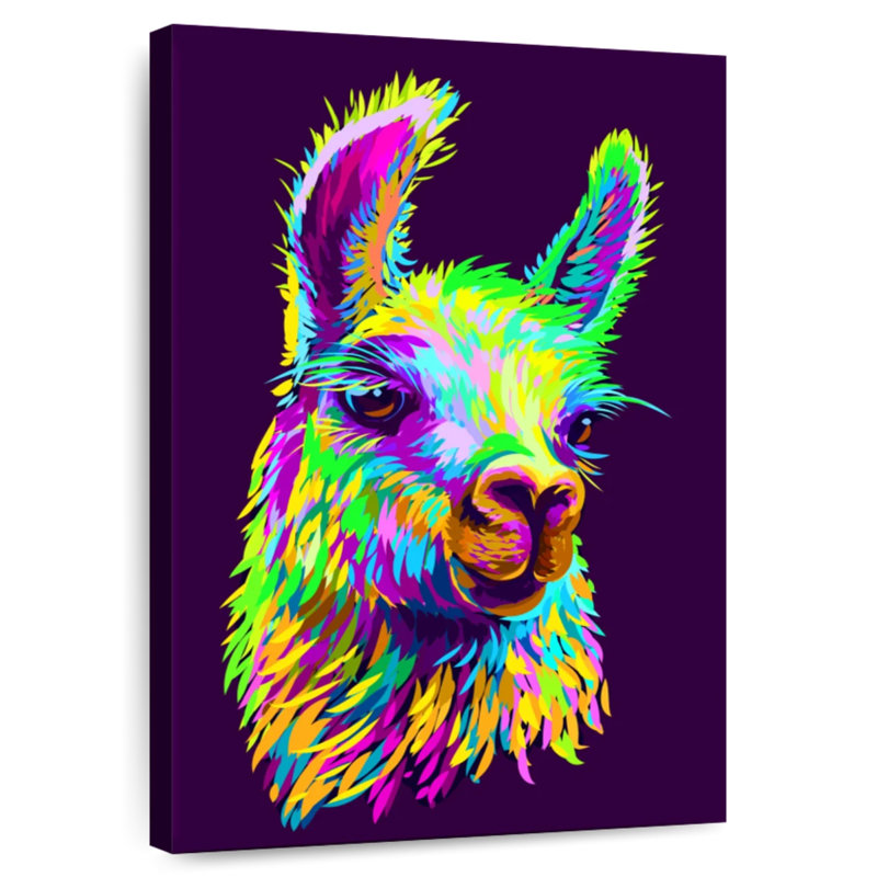 Brampt Abstract Llama, 12" H x 8" W