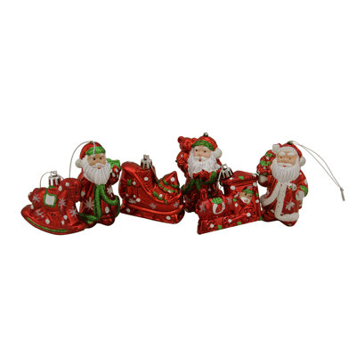 Ornements de Noël incassables scintillants 6 po