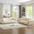 Modern Style 91.5" Tufted Chenille Upholstered Sofa with Round Arms,Oversized Comfort for Living Room-546057670