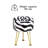 Round Faux Fur Foot Stool-154376906