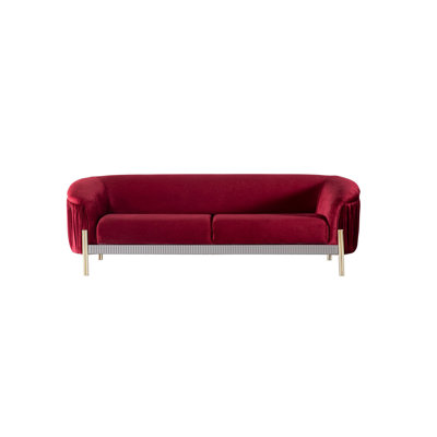 Florya 90.5'' Slipcovered Velvet Sofa