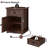 Vianet 24'' Tall End Table with Storage Drawer and Built-In Outlets-735530658