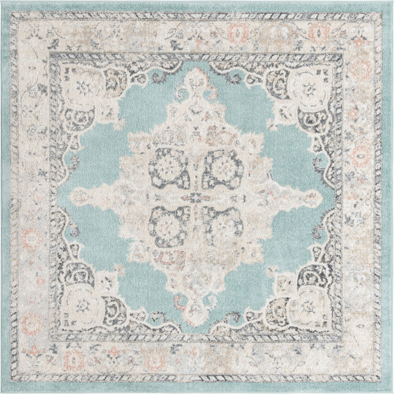 Makay Oriental Indoor Rug, Square 7'10"