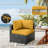 Wynee 9Pcs Outdoor Cushions Patio Sectional Cushions Replacement Set For 3 Seats, Cushions Only (Set Of 3 Seats , 3 Backs , 2 Short Backs , 1 Ottoman Cushions)-1980483942